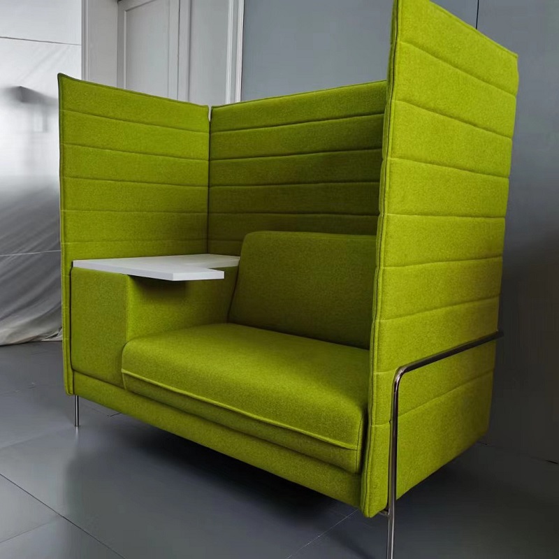 high back partitioned office sofa