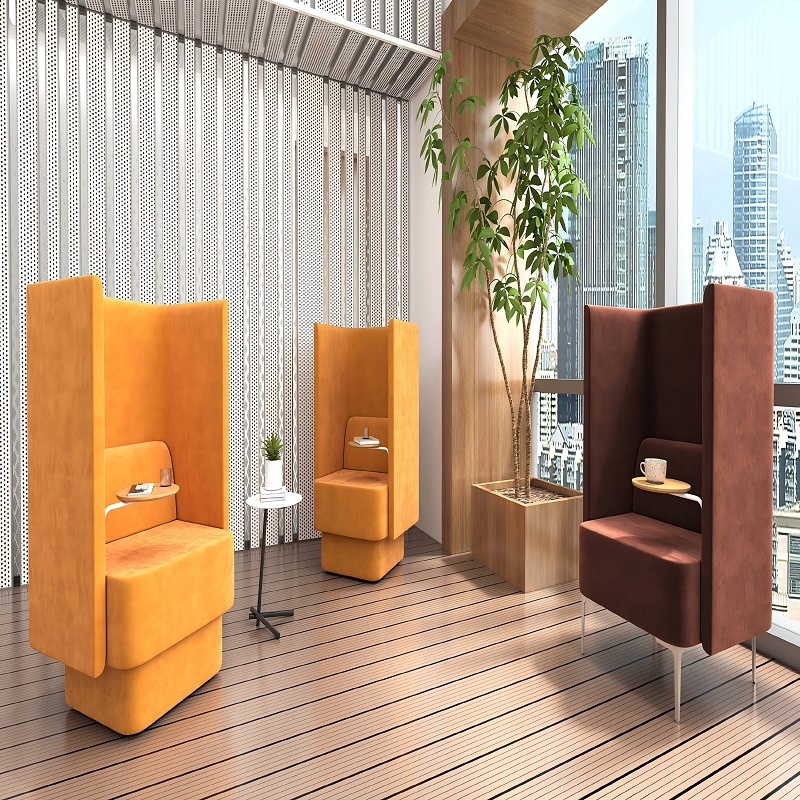 high back private single sofa