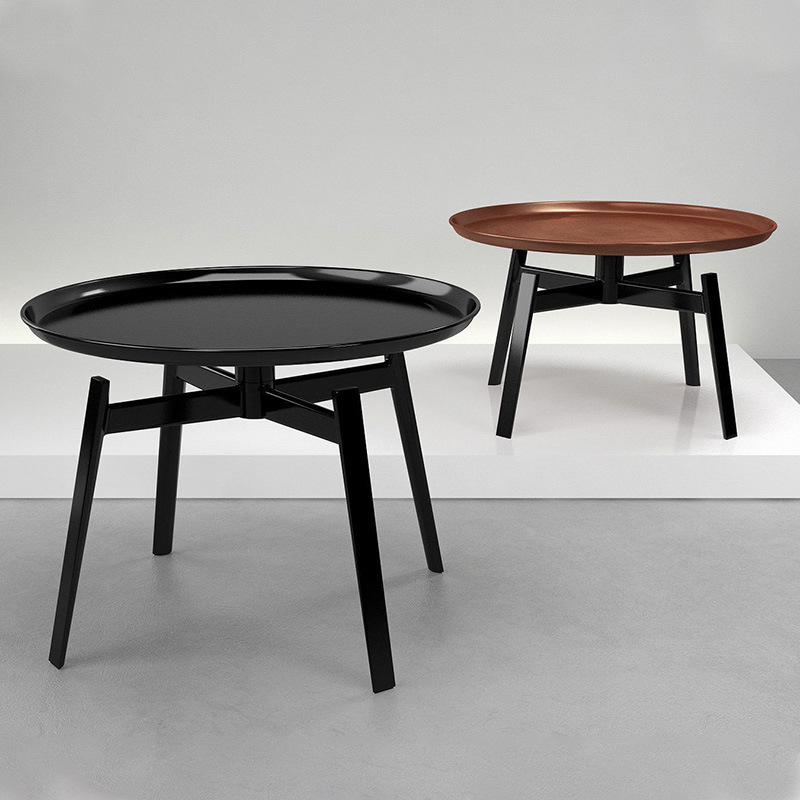 light luxury creative iron tea table round table