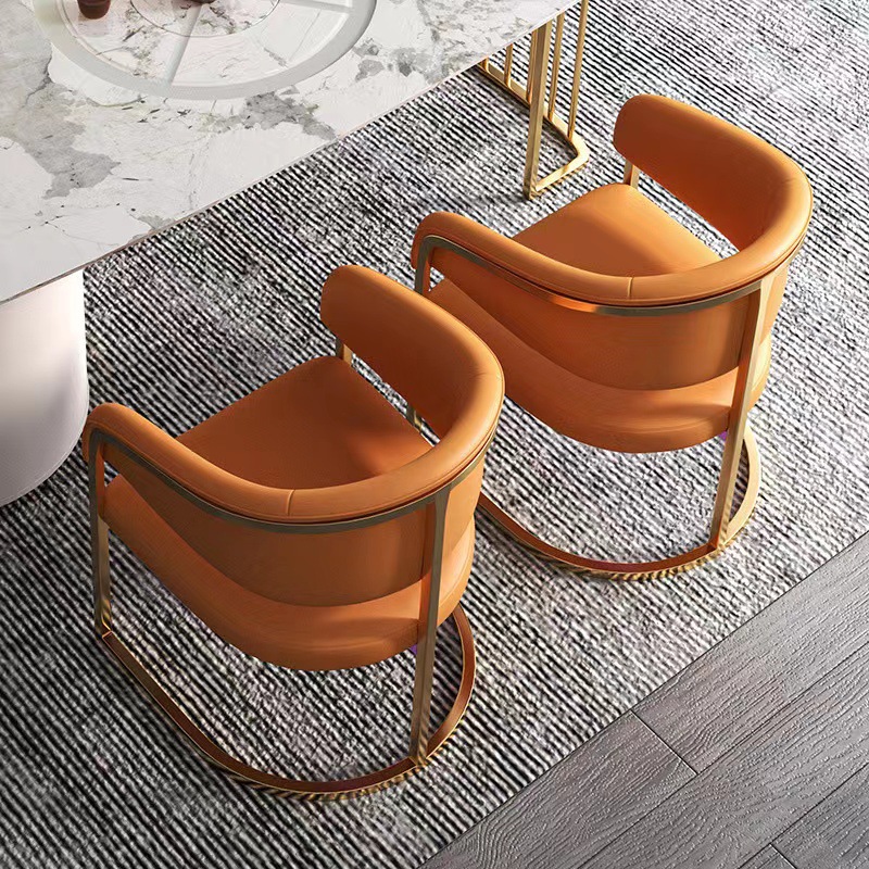light luxury italian style master chair tea chair vertical view