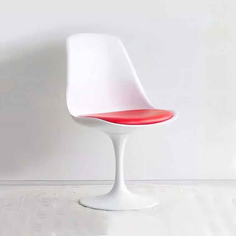 light luxury tulip swivel chair side view