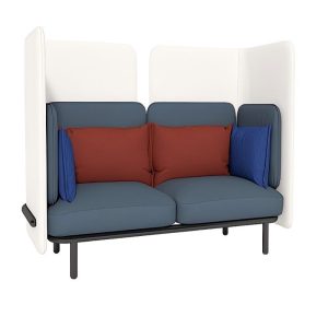modern ins style fabric leather sofa right view