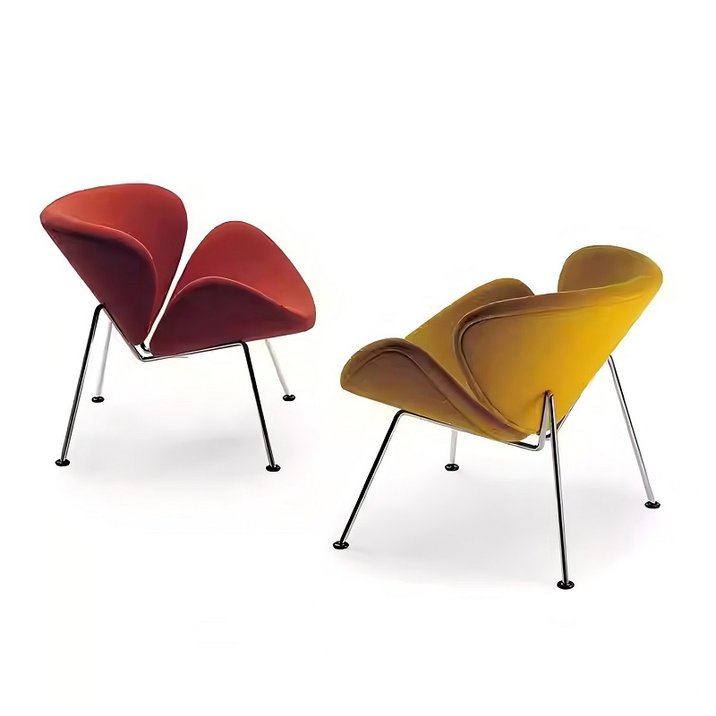 nordic orange lazy sofa