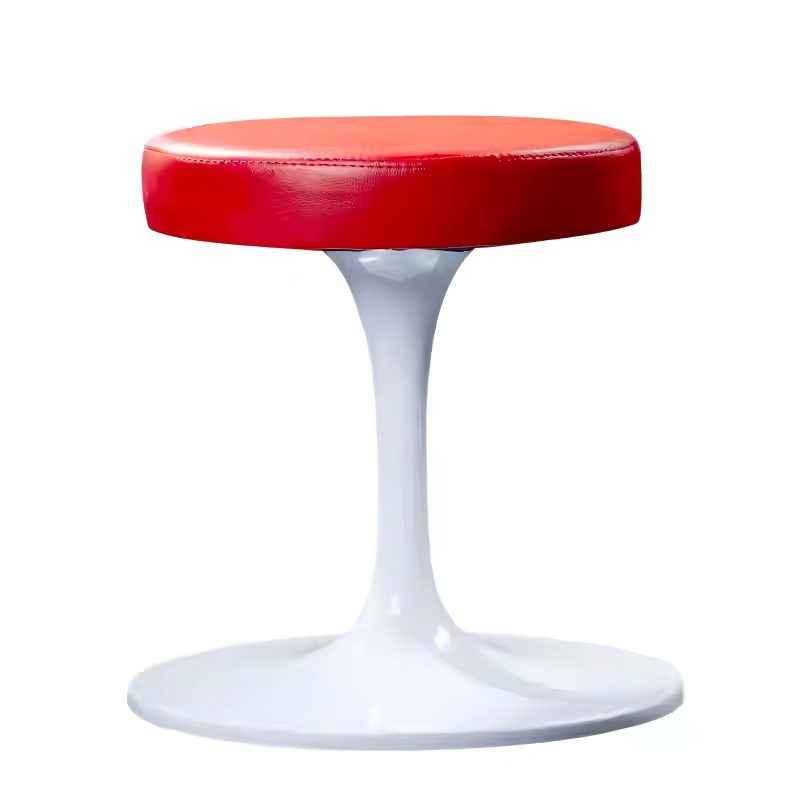 red multi functional rotating makeup stool