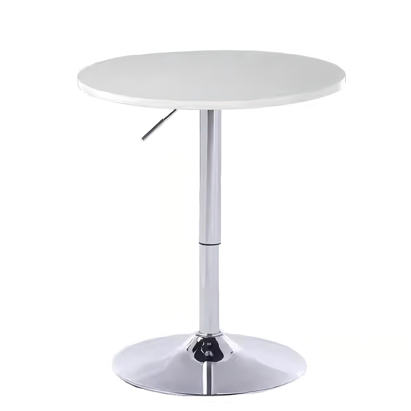 white adjustable imitation marble high legged bar counter table
