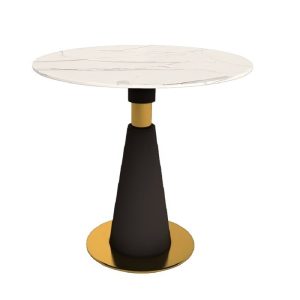 white commercial negotiation rock board small circular table