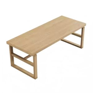 wood color simple white wax wood office desk