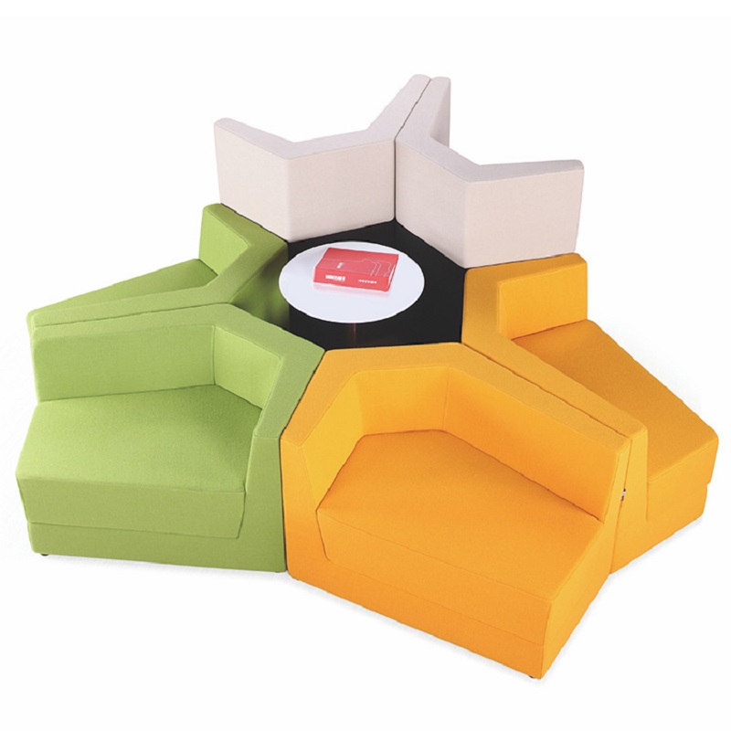 front desk reception area sofa