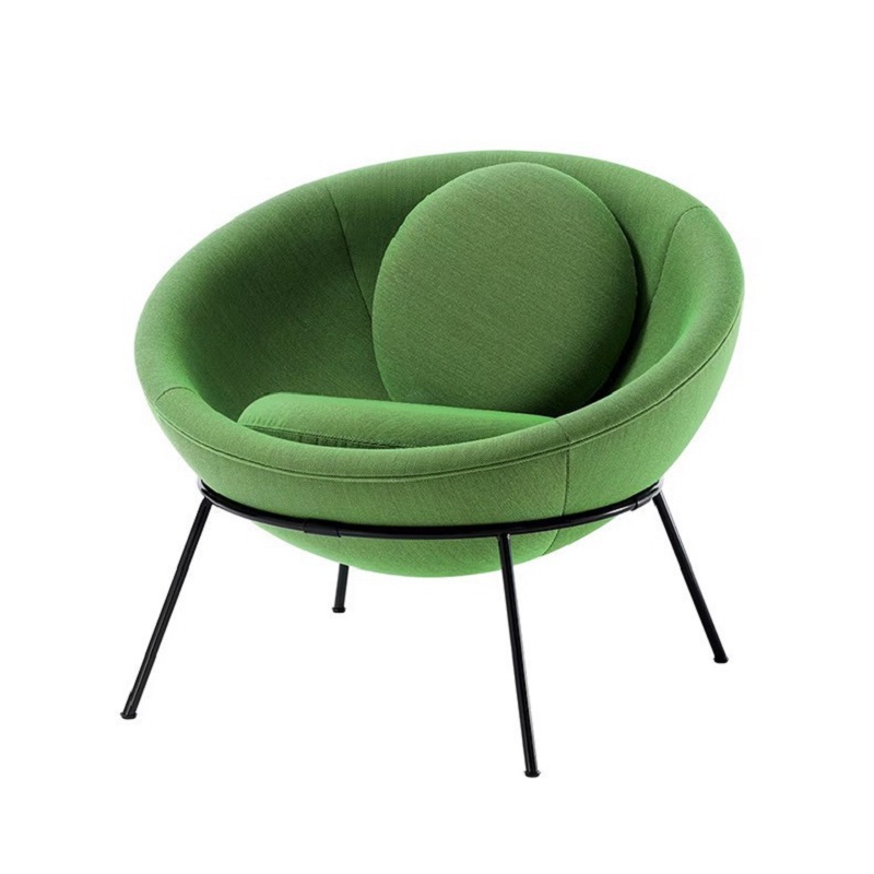 green nordic fabric bowl and chair