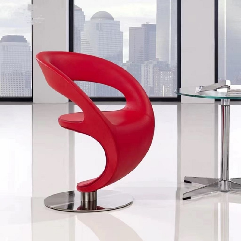 red nordic fixed leisure chair